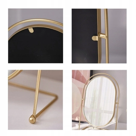 ECARLA lusterko kosmetyczne stojące, jednostronne wysokość 27cm L21