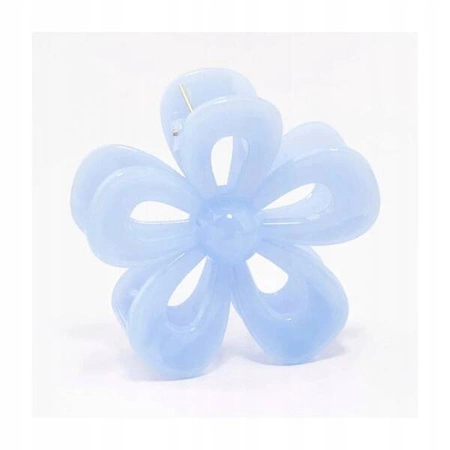 ECARLA spinka-klamra do włosów Kwiat transparentny niebieski SP276N
