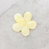 ECARLA spinka-klamra do włosów Kwiatek transparentny Blady Żółty SP275