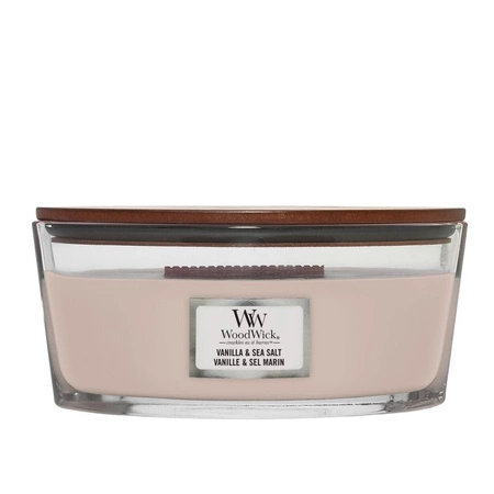 WOODWICK Core Hearthwick świeca w słoiku elipsa VANILLA & SEA SALT 453,55g