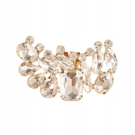 ECARLA klipsy do butów z kryształkami, cyrkoniami KDB55 2szt