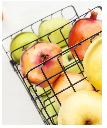 ECARLA regał koszyk na owoce i warzywa trzypoziomowy 34x17,5x47cm SZ44CZ