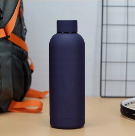 ECARLA bidon ze stali nierdzewnej, butelka termiczna 500ml Granat BD46GRAN