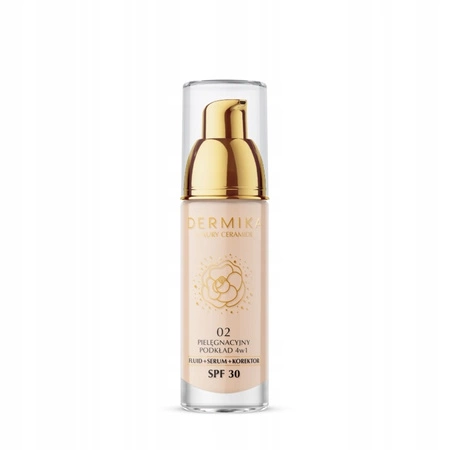 DERMIKA Luxury Ceramides pielęgnacyjny podkład 4w1 SPF30 02 30ml