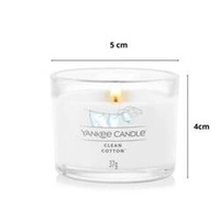 YANKEE CANDLE Mini świeca w słoiku Clean Cotton 37g