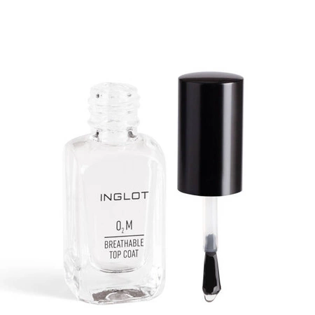 INGLOT O2M oddychający lakier do paznokci utrwalający Top Coat 11ml
