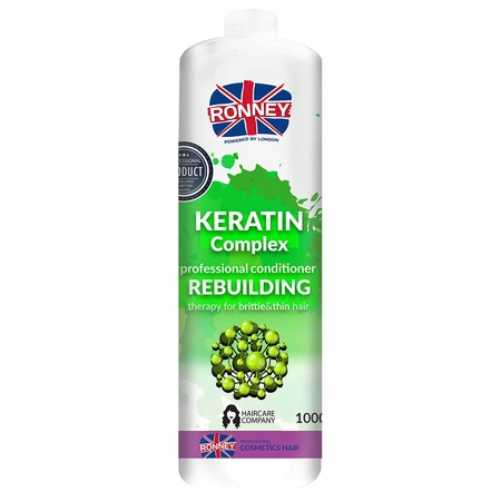 RONNEY Keratin Complex odbudowująca odżywka do włosów suchych i łamliwych 1000ml