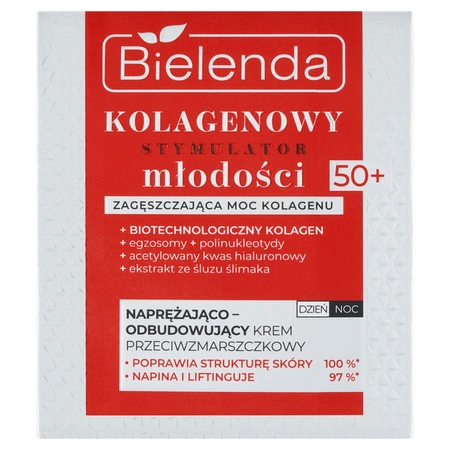 BIELENDA krem do twarzy odbudowujący przeciwzmarszczkowy 50+ 50ml