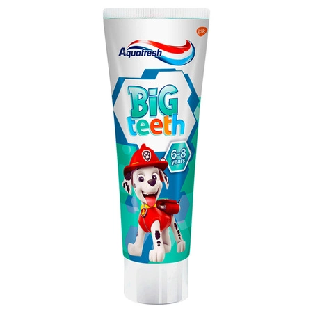 AQUAFRESH Big Teeth pasta do zębów dla dzieci 6-8 lat Psi Patrol 50ml