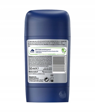 NIVEA Men Silver Protect antyperspirant w sztyfcie 50ml