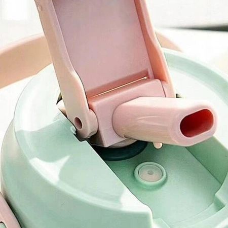 ECARLA butelka na wodę z koszyczkiem i słomką 600ml Fortune BD22