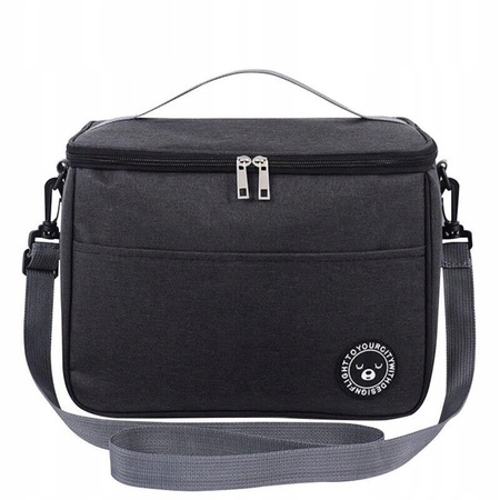 ECARLA torba termiczna piknikowa Lunch Box 29x20x21cm Czarna KP04CZ