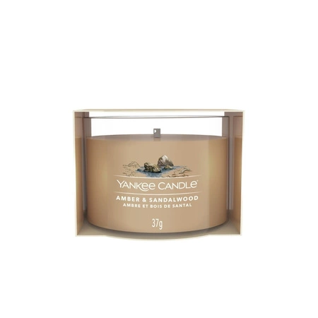 YANKEE CANDLE Signature Mini świeca w słoiku AMBER & SANDALWOOD 37g
