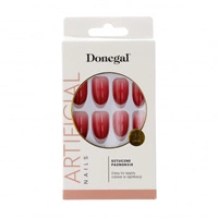 DONEGAL Artificial sztuczne paznokcie bez kleju owalne Rosy Ombre 24szt