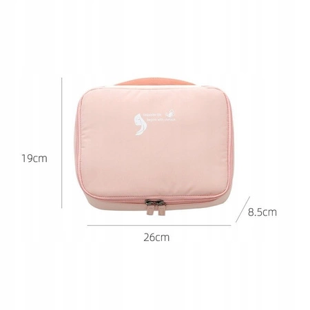 ECARLA kosmetyczka rozkładana, organizer Czarna KS30CZ