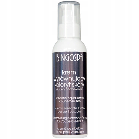 BINGOSPA krem do twarzy wyrównujący koloryt skóry do cery naczynkowej 135g