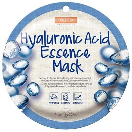 PUREDERM Essence Mask maska w płacie Hyaluronic Acid 18g