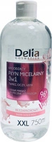 DELIA Micellar Water 3in1 płyn micelarny do twarzy, oczu i ust łagodzący 750ml