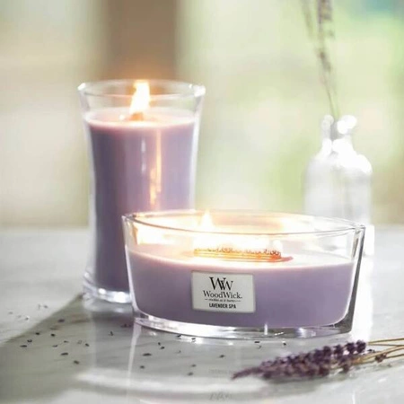 WOODWICK PlusWick duża świeca w słoiku LAVENDER SPA 609,5g