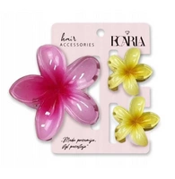 ECARLA zestaw spinek-klamer do włosów Kwiat XL +2 mini SP415