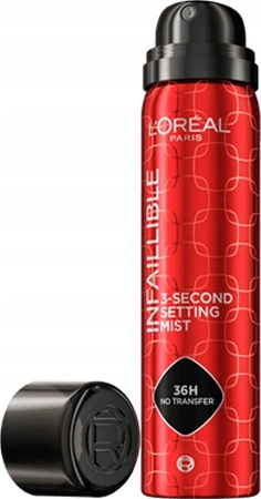 LOREAL Infaillible Setting Mist mgiełka spray utrwalająca makijaż 3-sekundowy 75ml