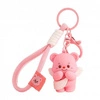ECARLA brelok do kluczy Miś Aniołek ze skrzydłami Różowy BRL333R 