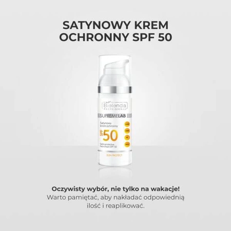 BIELENDA Professional SupremeLAB Sun Protect satynowy krem do twarzy SPF50 50ml