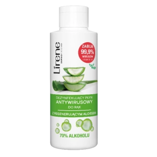 LIRENE Dezynfekujący antywirusowy płyn do rąk Aloes 125ml
