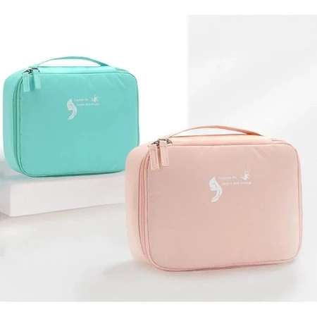 ECARLA kosmetyczka rozkładana, organizer Czarna KS30CZ