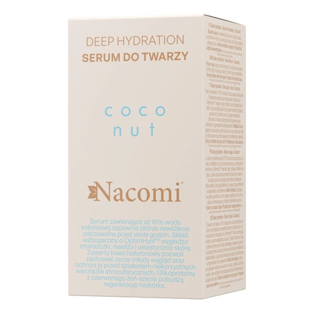 NACOMI Deep Hydration Coconut serum do twarzy głęboko nawilżające 30ml