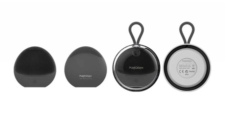 PUREDERM soniczna silikonowa szczoteczka do oczyszczania twarzy Czarna