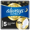 ALWAYS Ultra Secure Night podpaski ze skrzydełkami Light Duo 2x5szt 