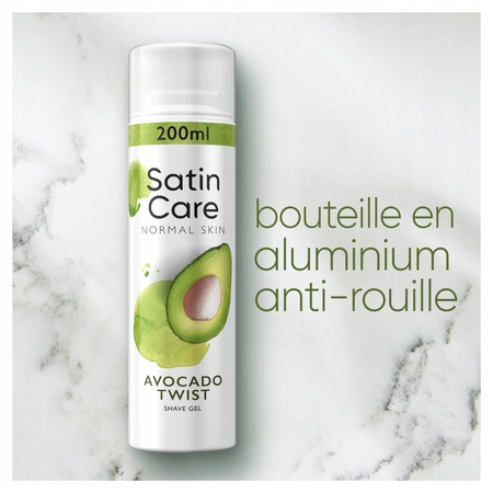 GILLETTE Satin Care żel do golenia dla kobiet Avocado 200ml