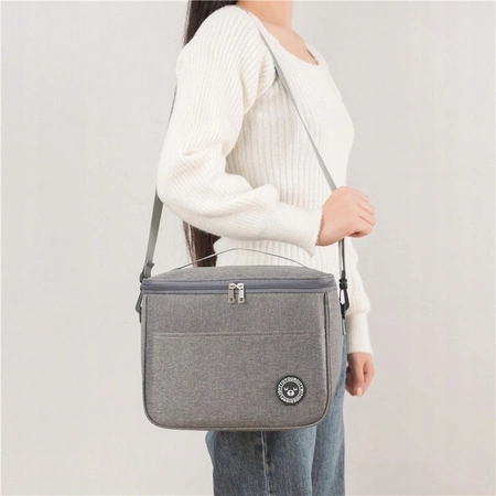 ECARLA torba termiczna piknikowa Lunch Box 29x20x21cm Czarna KP04CZ