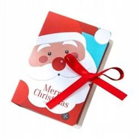 ECARLA pudełko prezentowe świąteczne z kokardą 13x9x4,5cm Merry Christmas OPO35