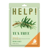 BERGAMO HELP! Maska do twarzy Drzewo Herbaciane 25ml