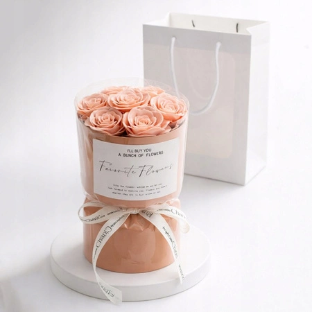 ECARLA bukiet zapachowych kwiatów pastelowe RÓŻE BUK27R