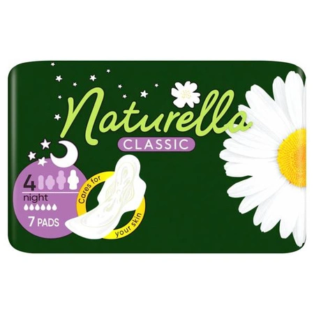 NATURELLA Camomile Classic Night podpaski ze skrzydełkami 7szt