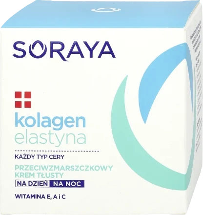 SORAYA  Kolagen Elastyna tłusty krem przeciwzmarszczkowy 50ml