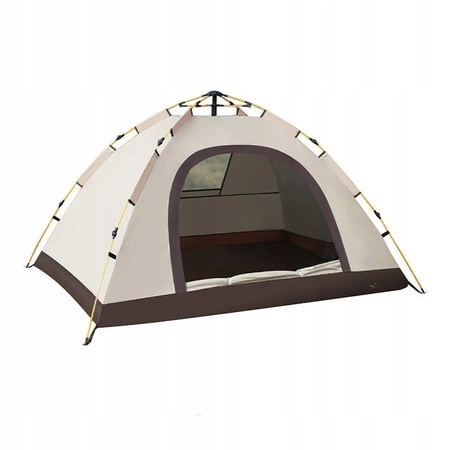 ECARLA namiot kempingowy składany 2-3 osobowy 200x140x115cm Kremowy BAL12K