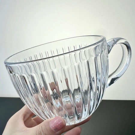 ECARLA filiżanka ryflowana duża 460ml SZK152