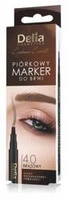 DELIA Eyebrow Expert piórkowy marker do brwi 4.0 Brąz 1,3g