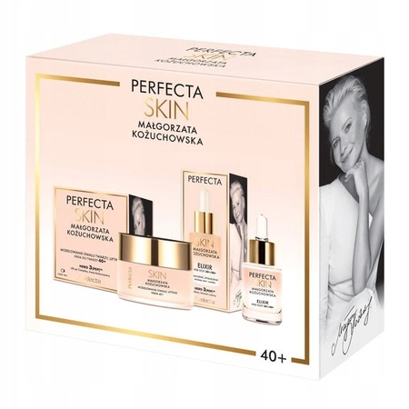 DAX Perfecta Skin Małgorzata Kożuchowska zestaw prezentowy 40+ (krem do twarzy+krem pod oczy)