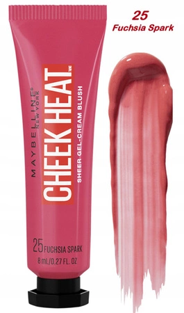MAYBELLINE Cheek Heat róż do policzków 25 Fuchsia Spark 10ml