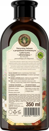 RECEPTURY ZIELARKI Skarby Polne balsam do włosów Propolisowy Kwiatowy 350ml