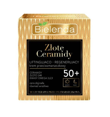 BIELENDA Złote Ceramidy 50+ krem 50ml TERMIN 03-2025