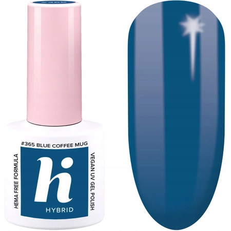 HI HYBRID Coffeehouse lakier hybrydowy Hema Free 365 Blue Coffee Mug 5ml