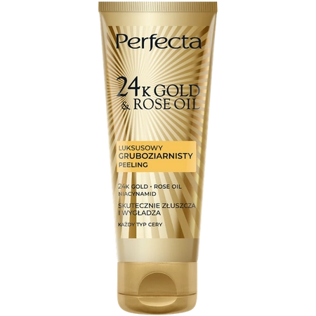 DAX Perfecta 24k Gold & Rose Oil peeling do twarzy gruboziarnisty 75g