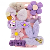 ECARLA spinki-wsuwki do włosów 10w1 Puchate Fiolet SP409