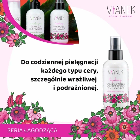 SYLVECO Vianek Łagodząca tonik-mgiełka do twarzy 150ml